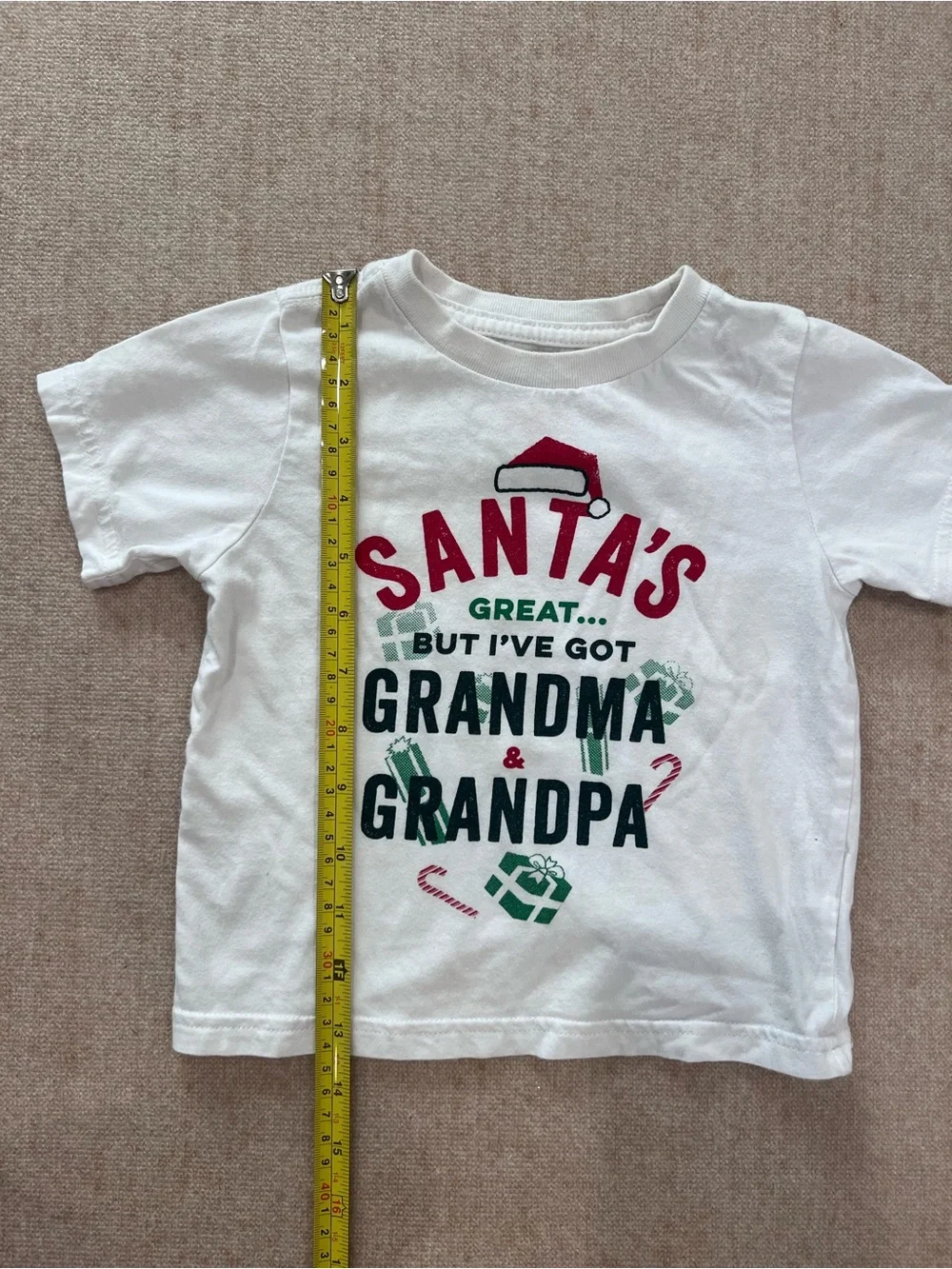 Santa’s Great But I’ve Got Grandma & Grandpa Baby/Toddler T-Shirt 18–24M